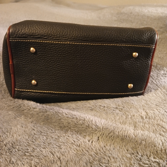 Dooney & Bourke Black and Brown Leather Satchel - Picture 5 of 12